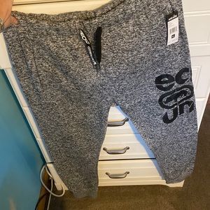 NWT, Echo Unlimited, gray & black sweatpants, XL